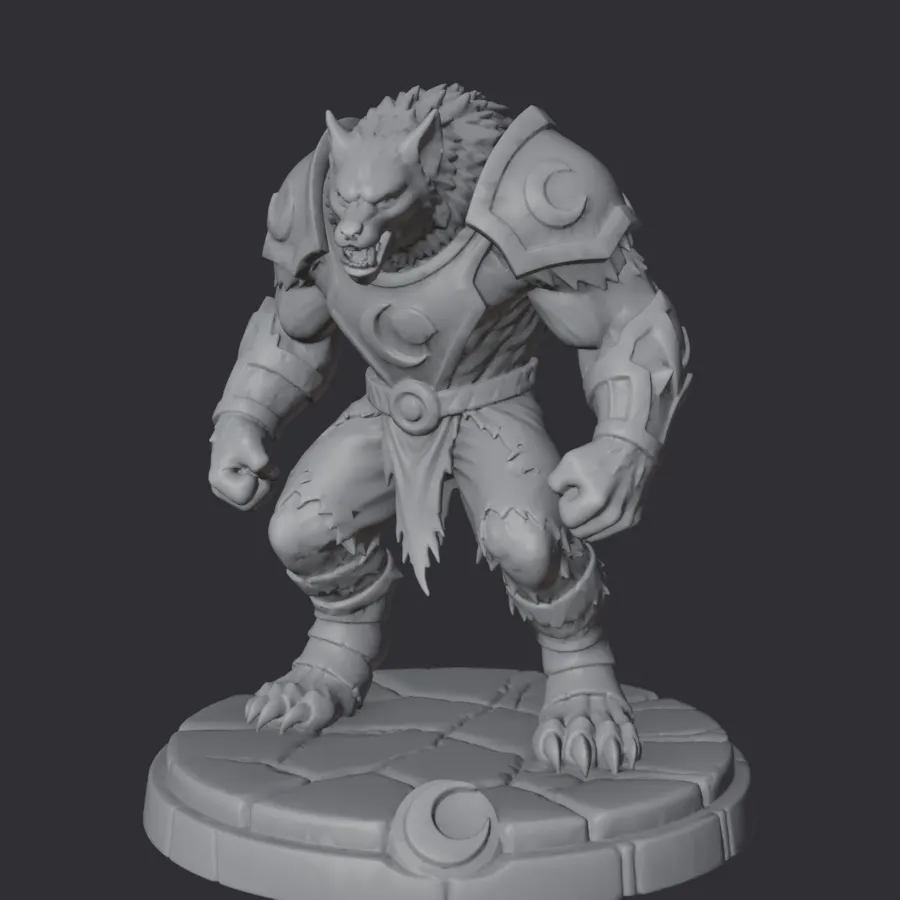 Moonforged Warlord — Werewolf Brute