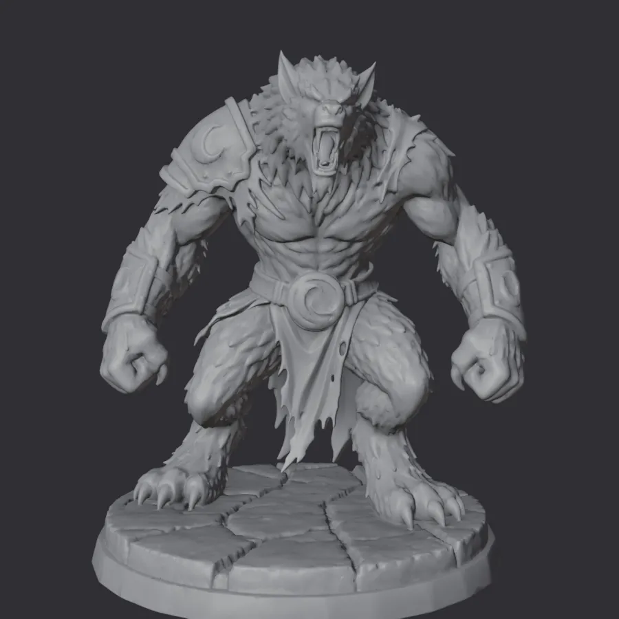 Crescentfang Warlord — Werewolf Alpha Boss