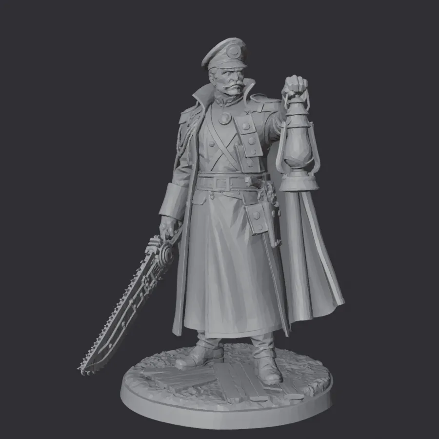Lanternwatch Captain — Grimdark Officer Miniature
