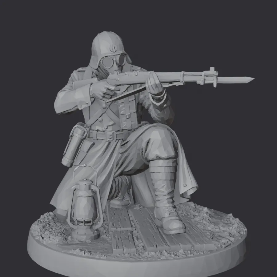 Watch Trooper (Kneeling) — Trench Infantry