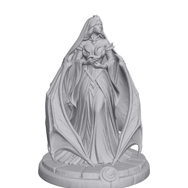 Crescent Empress — Winged Vampire Bride render