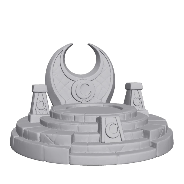 Crimson Moon Throne — Objective Dais render