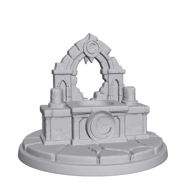 Moon Gate Altar — Objective Altar render
