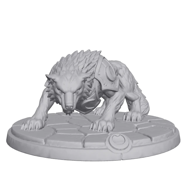 Dire Moonbeast — Dire Wolf render