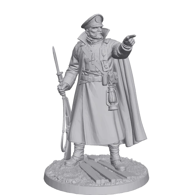 Vigil Sergeant — Trench Soldier Squad Leader render