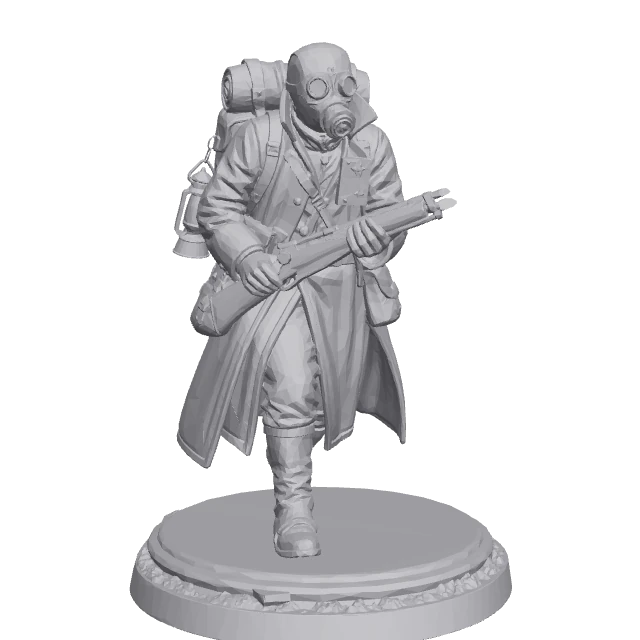 Watch Trooper (Advancing) — Trench Infantry render