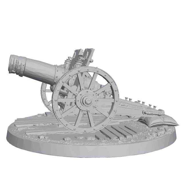 Vigil Gun — Field Artillery with Crew render